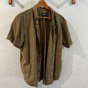 Patagonia M's Lightweight Bluffside Shirt XL Green Stripe